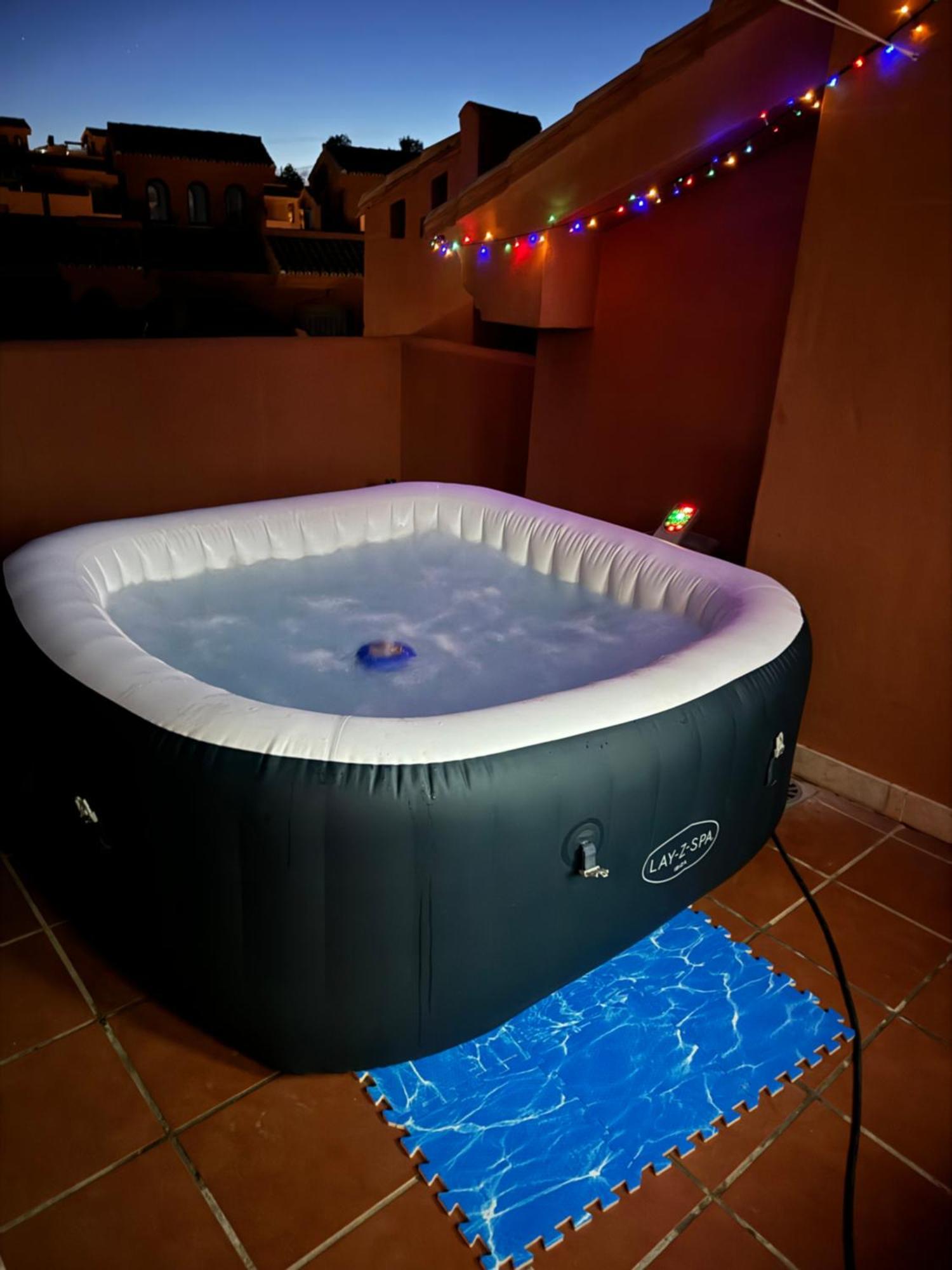 Sea View Penthouse Apartment With Hot Tub - Casa Bella Vista, Buenas Noches , เอสเตโปนา ภายนอก รูปภาพ